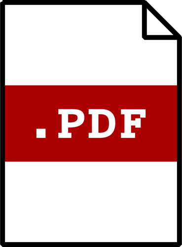 Vektorgrafik Pdf Datei vom Computer Icon des