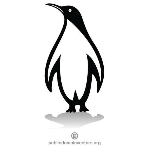 Pinguïn vogel glinsterende clip art