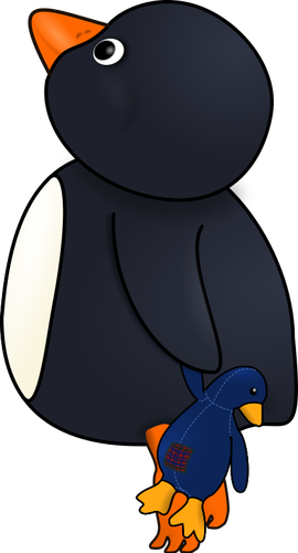 Copilul pinguin vectoriale