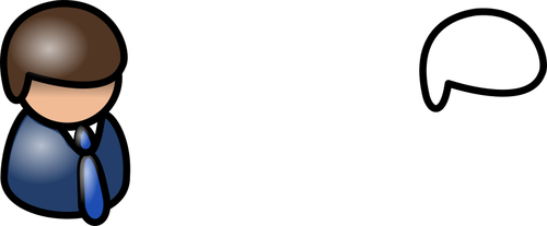 رسم توضيحي متجه لرمز ملف تعريف المستخدم الأزرق والبني اللامع