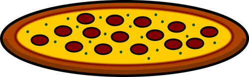 Pepperoni pizza ilustrace