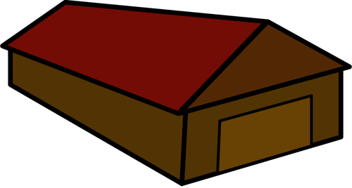 Cartoon vector image of a house