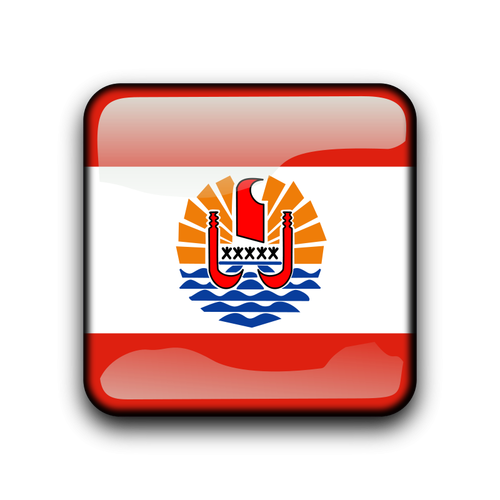 フランス領ポリネシアの旗のベクトル