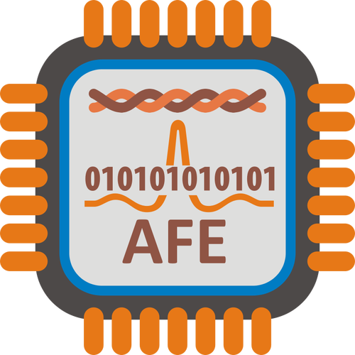 ADSL AFE microprocessor vector image