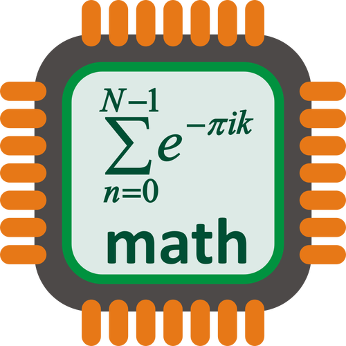 Matematik İşlemci vektör görüntü