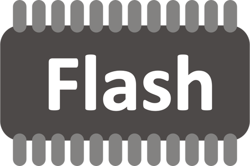 Flash image vectorielle de mémoire