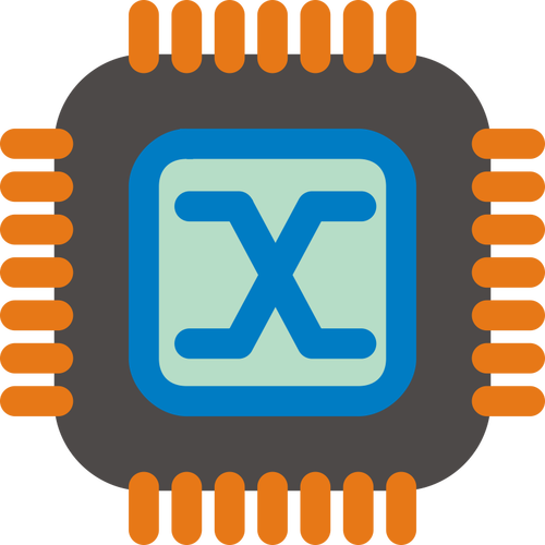 Grafică vectorială de hardware stilizate comuta pictograma