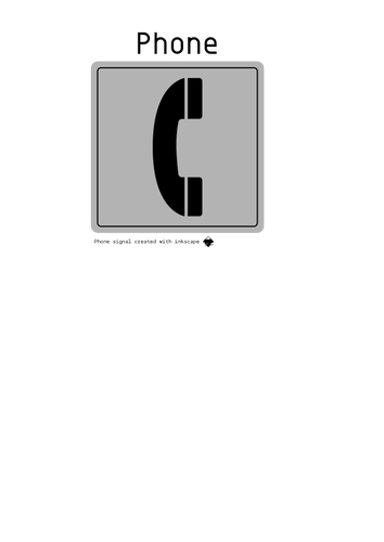 Векторное изображение для телефона знак