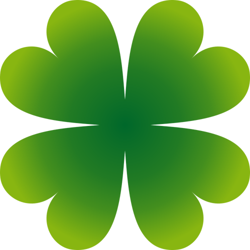 Four-leaf clover vector image