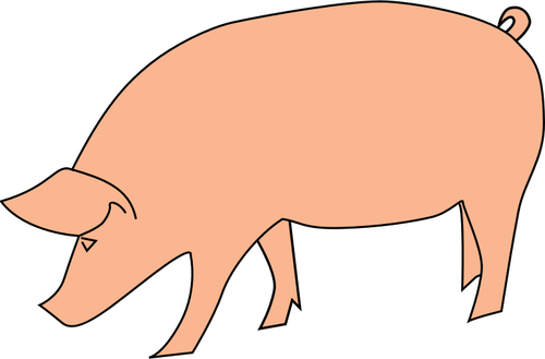 Porc căutare a hranei vector miniaturi