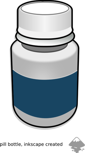 Pill bottle vector clip art