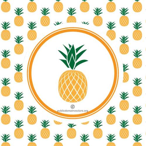 Bezszwowe wzór ananasa