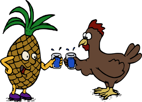 Ananas et poulet