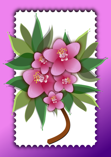 Imagine de vector flori roz