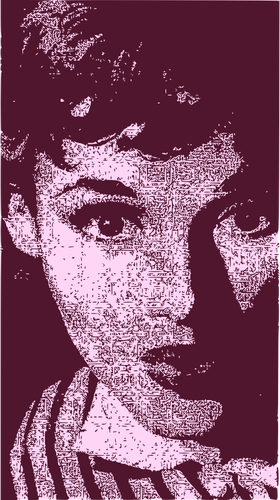 Одри Хепберн векторное изображение