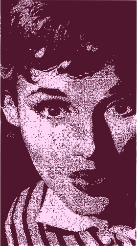 Audrey Hepburn vector image