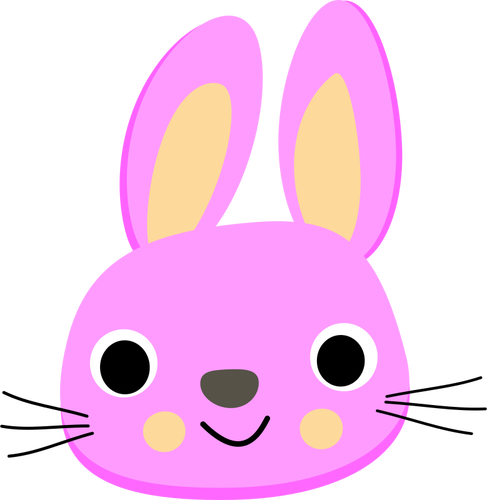 粉红色的兔子