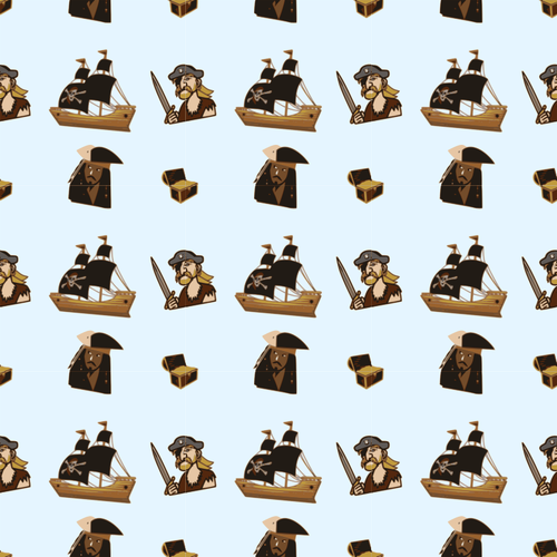 Pirate seamless pattern