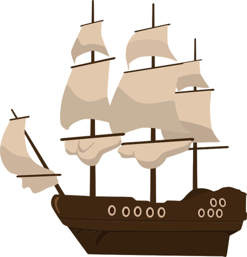 古典的なレトロな船