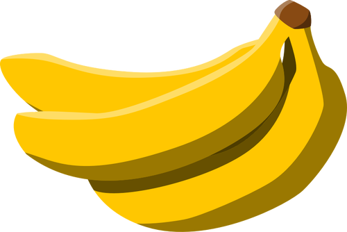 Lot de bananes icône vector image