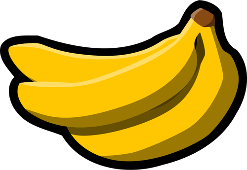 Buchet de banane pictograma grafică vectorială