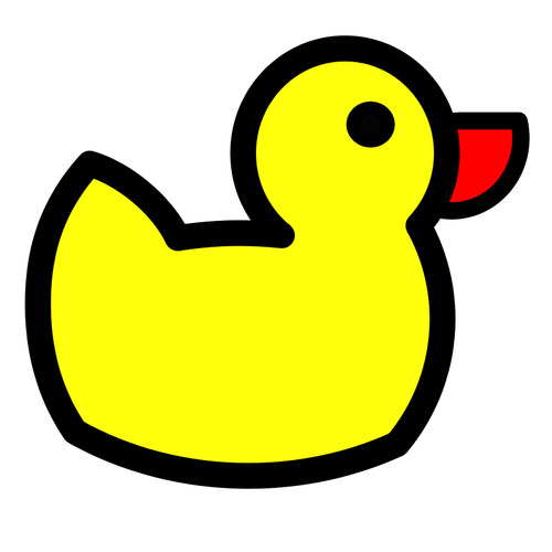 Rubber duck vector clip art