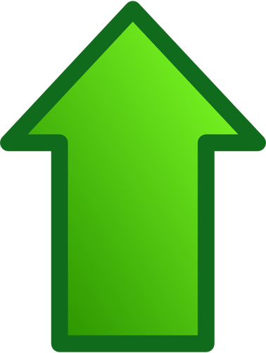 Groene pijl omhoog vector afbeelding