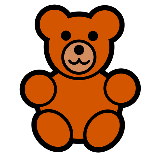 Teddy bear speelgoed vector illustraties