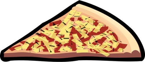 Capricciosa pizza vektor klip seni