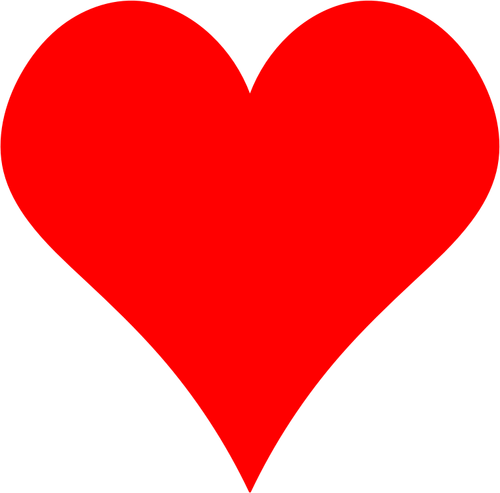 Heart-shaped element  Public domain vectors