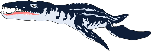 Clip-art vector de pliosaurus