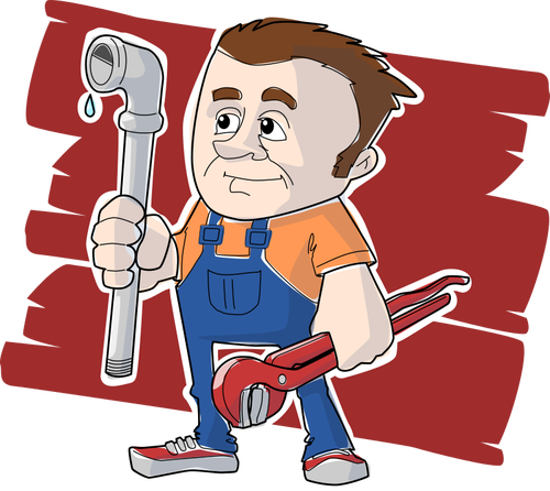 Plumber vector image