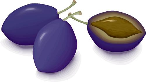 Blue plums