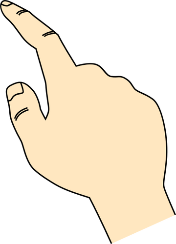 Pointing finger | Public domain vectors
