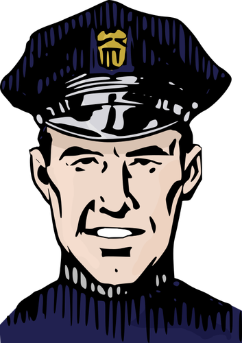 Policeman in portrait