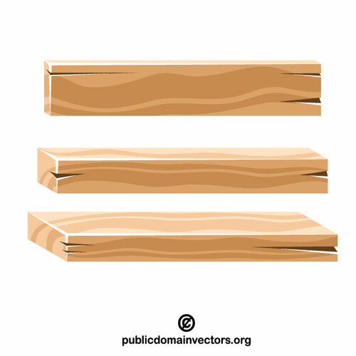 Polished planks vector image