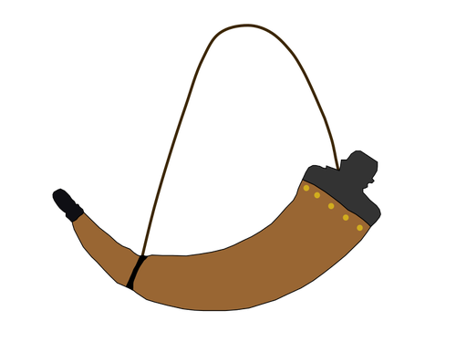 Brown horn