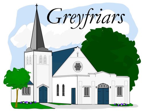 矢量图形的 Greyfriars 长老会教堂