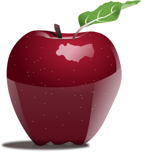 Photorealistic vector image of apple