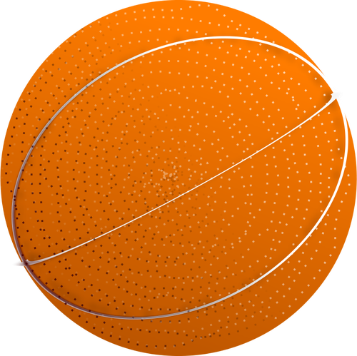 Baloncesto bola vector de la imagen