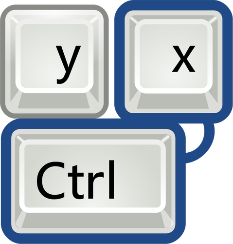 Vector illustration of tango keyboard shortcut keys