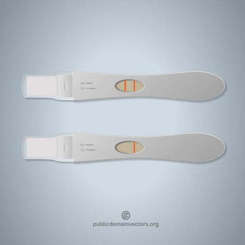 गर्भावस्था परीक्षण वेक्टर छवि