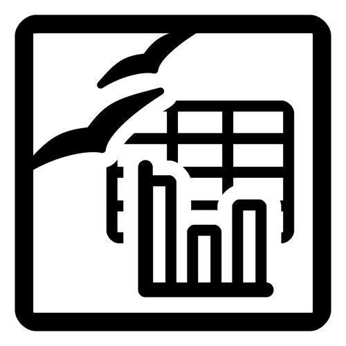 Vector tekening van monochroom verspreid blad bestand type teken