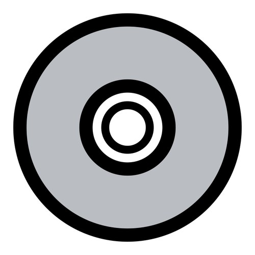 Монохромный CD векторное изображение