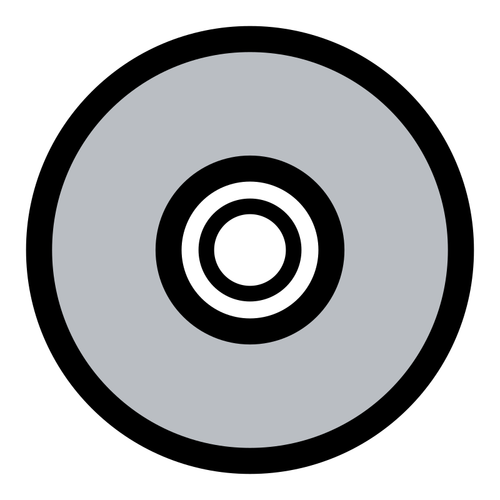 Monochrome CD vector image