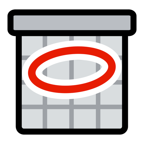 Vector clip art of primary schedule icon