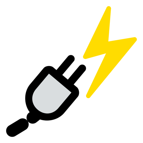 Vector de la imagen del icono del administrador de energía