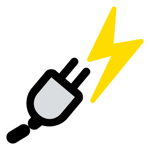 Vector image of power manager icon