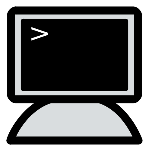 Primary KDE terminal icon vector drawing