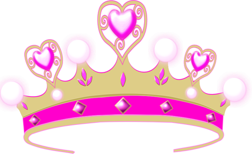 Векторный рисунок принцесса короны